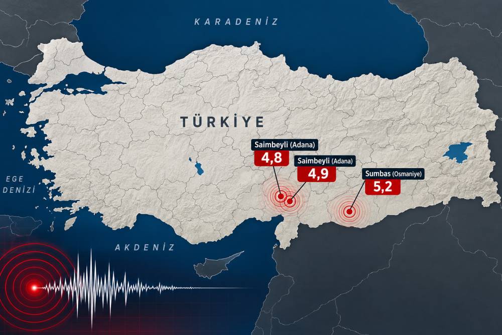 Adana ve Osmaniye&rsquo;de peş peşe 3 deprem: Yetkililerden a&ccedil;ıklama geldi