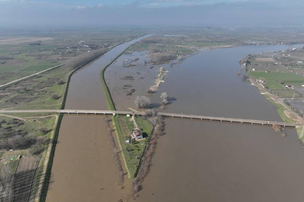Meri&ccedil; Nehri&rsquo;nin debisi d&uuml;ş&uuml;şe ge&ccedil;ti
