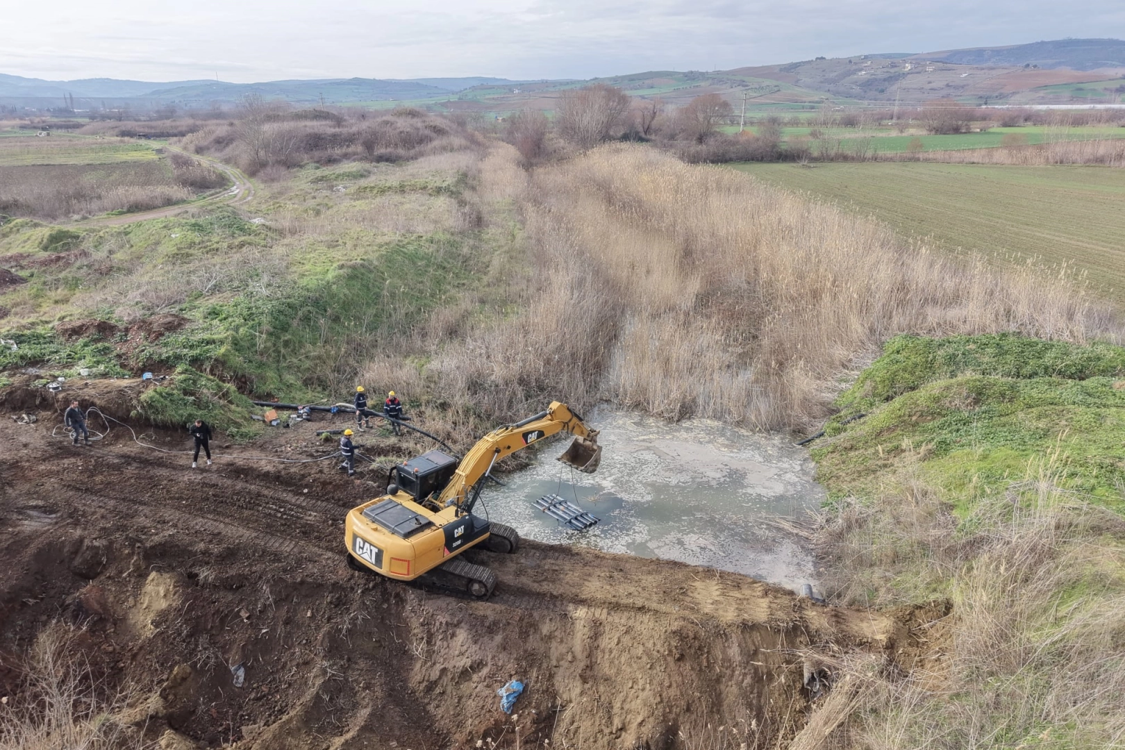 Tekirdağ&rsquo;da denize akan su tarlalara can oldu... 