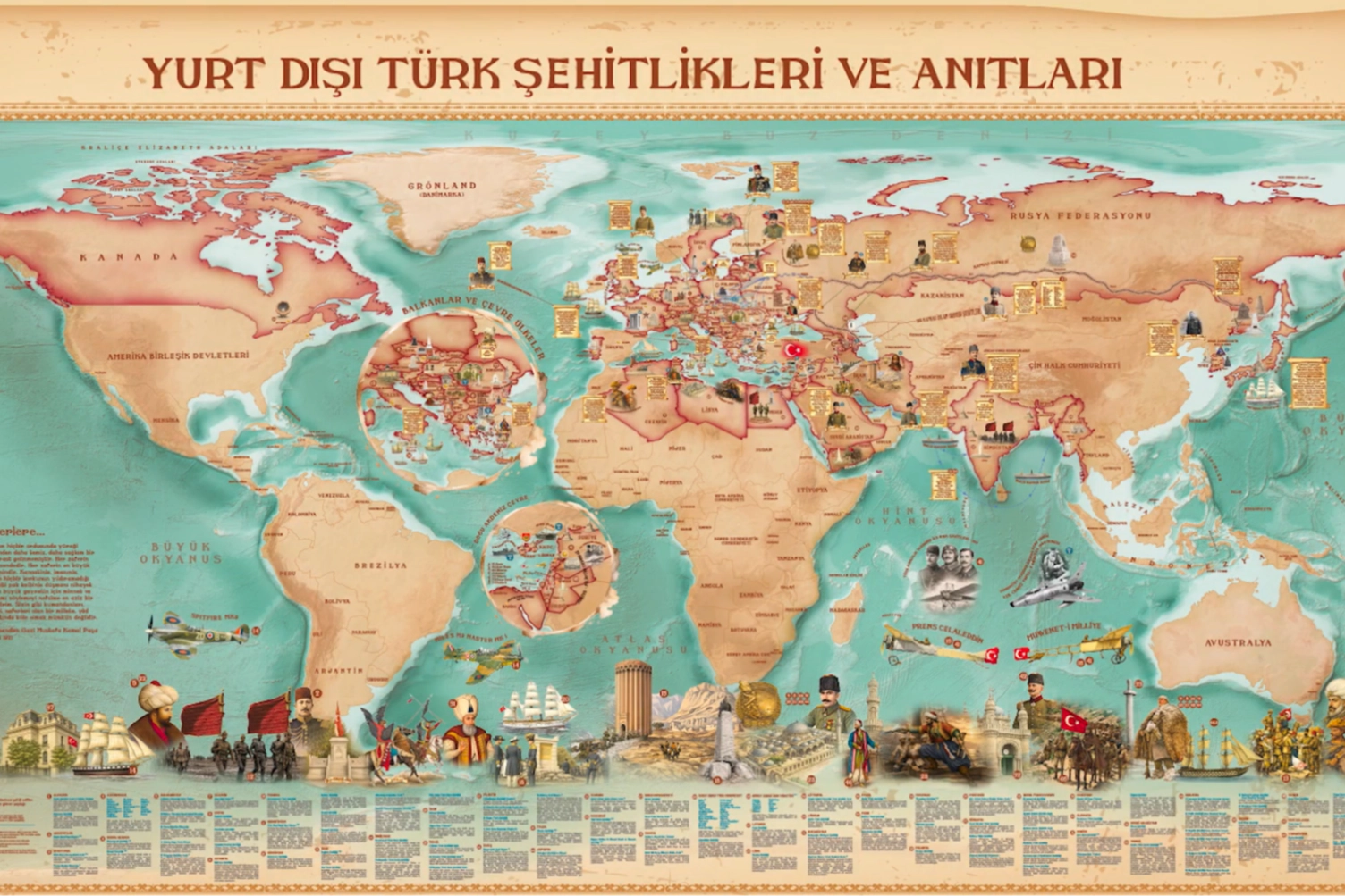 MSB'den dijital şehitlik haritası... 48 &uuml;lkedeki 172 şehitlik ve anıt tek platformda