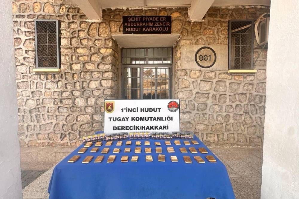 Hudut hattında 36 kilo altın ele geçirildi