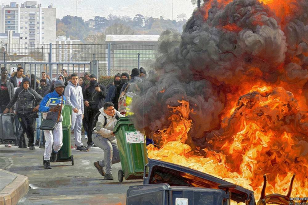 Fransa'da lise &ouml;ğrencilerinden okul &ouml;nlerinde protesto: 10 yaralı, 40 g&ouml;zaltı
