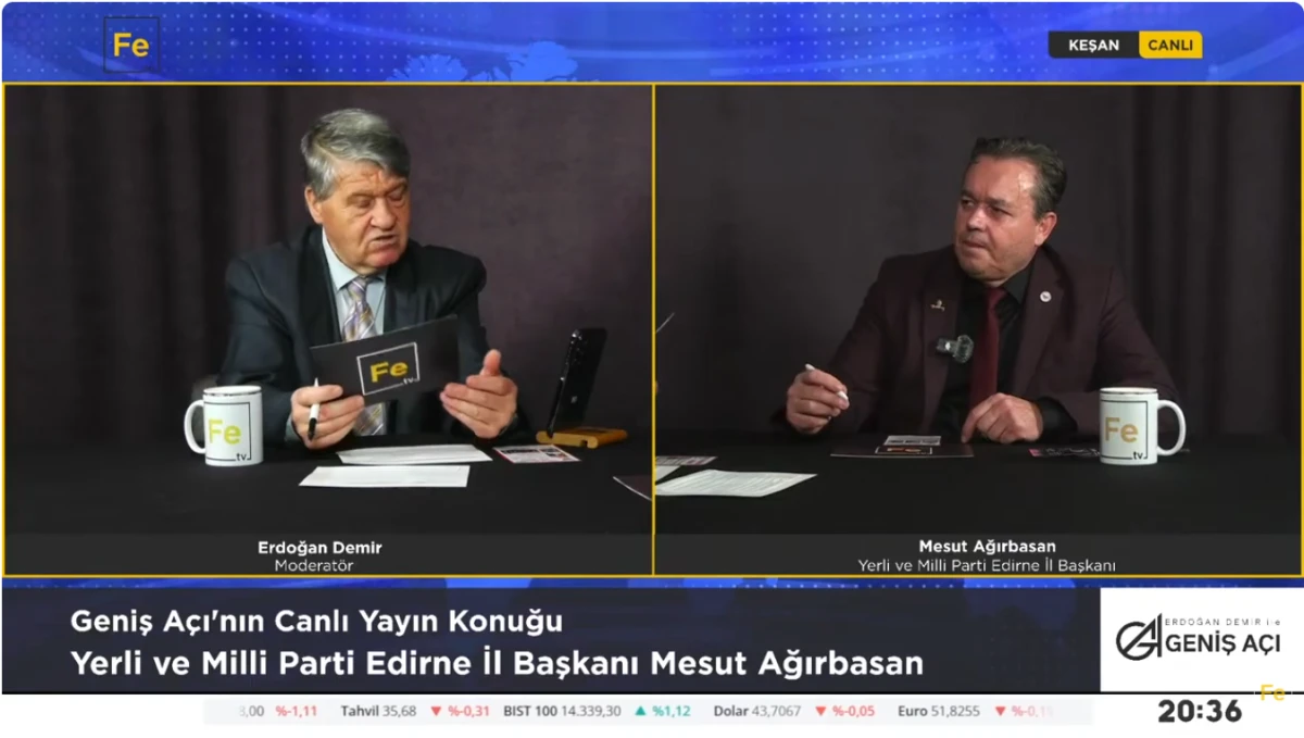 Ağırbasan Fe TV&rsquo;de g&uuml;ndemi değerlendirdi