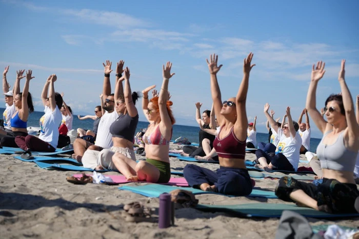 &Ccedil;orlu'da  "Yoga G&uuml;n&uuml;" Coşkusu