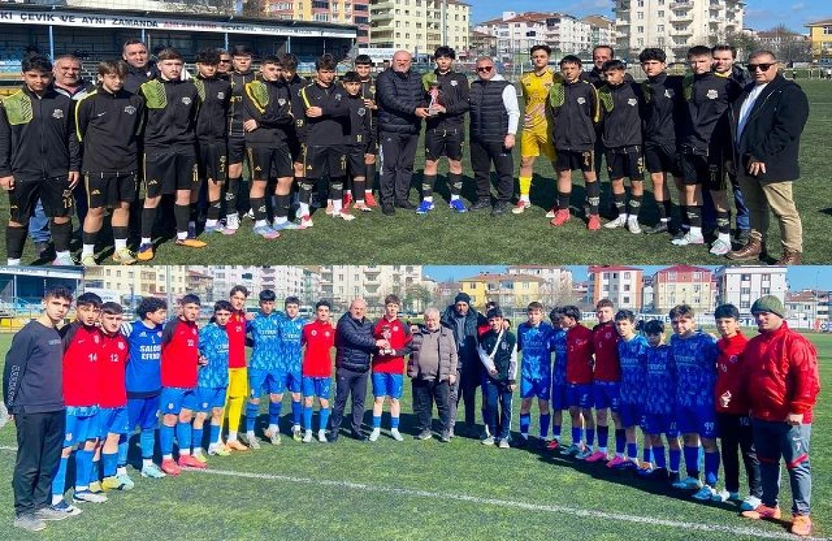 Tekirdağ U 15 Ligi A ve D Grubu Şampiyonları kupalarını aldı