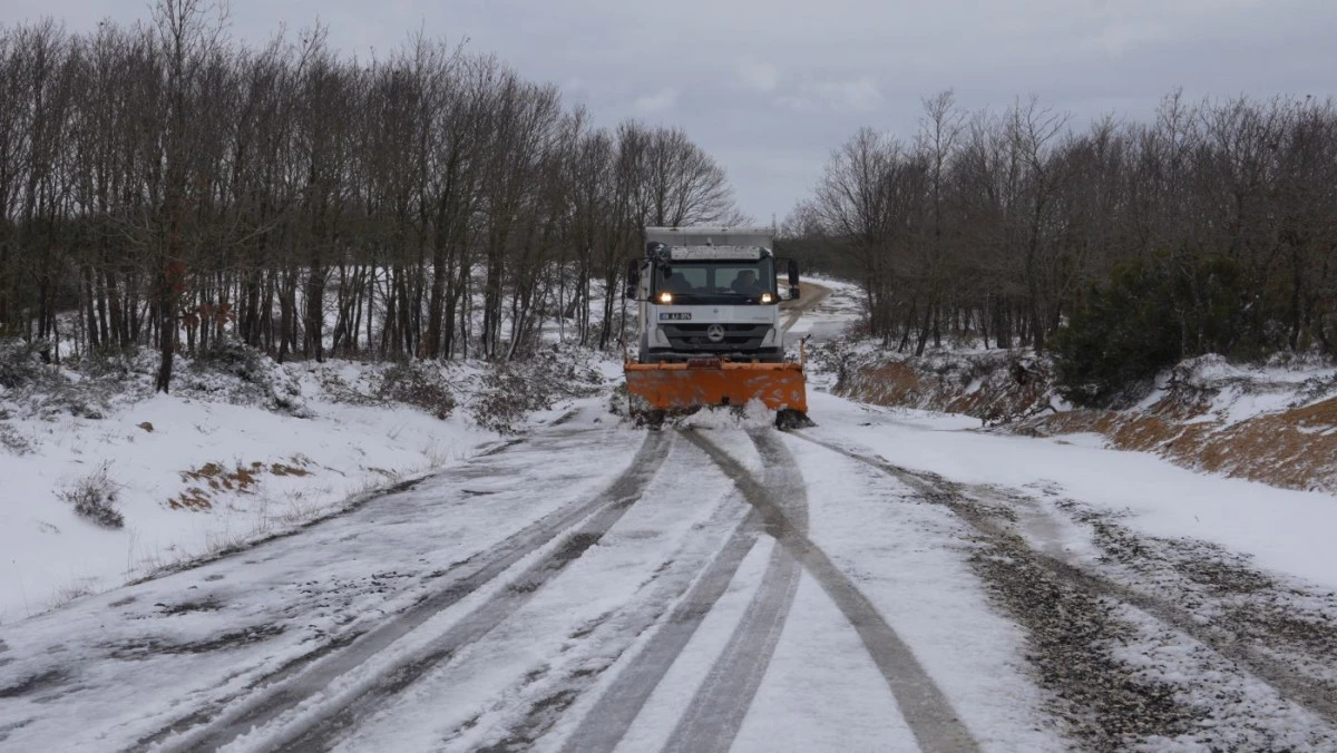 Tekirdağ'da kar seferberliği 